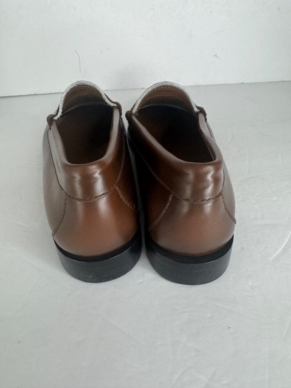 G.H. Bass Weejuns Whitney Two Tone Brown White Penny Loafers Size 5.5 NEW - Picture 5 of 7